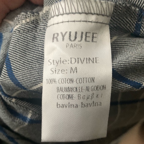 Indie Designer Plaid Dress or Long Top.Fits Many Sizes! - Picture 6 of 9